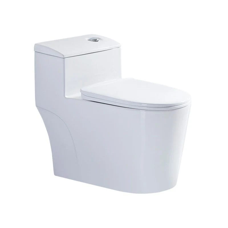 Inodoro Syphon JetFlush Inodoro tradicional de una pieza con asiento de cierre lento Clearhalo