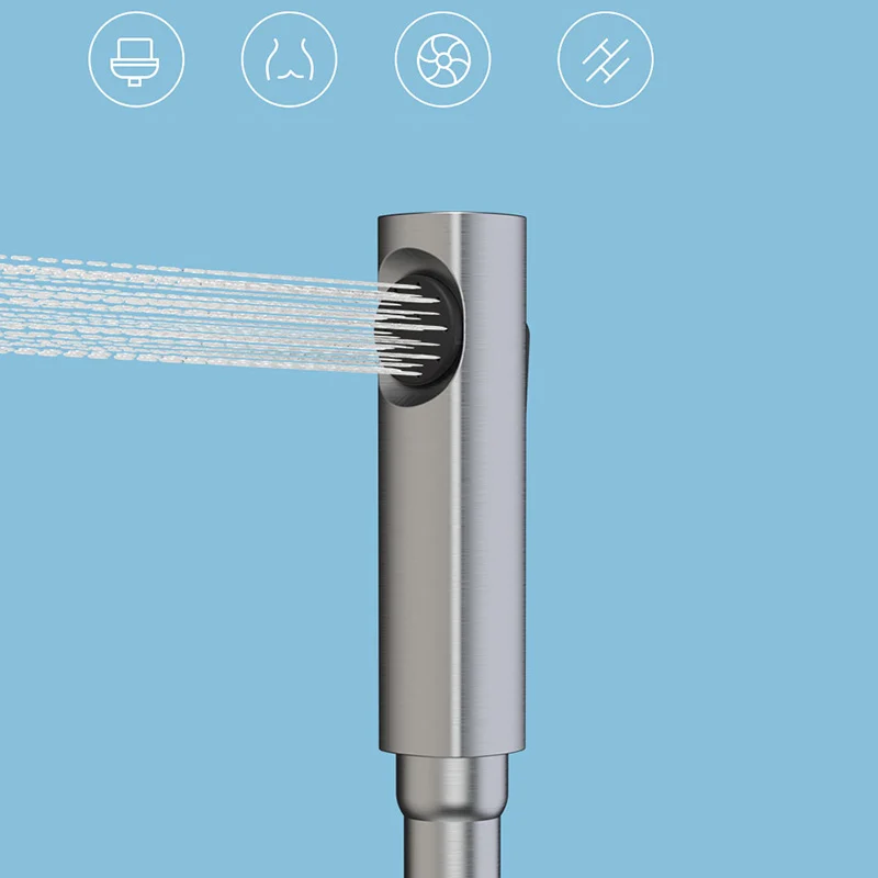 Juego de ducha moderno, cabezal de ducha de mano, barra deslizante, sistema de ducha montado en la pared Clearhalo