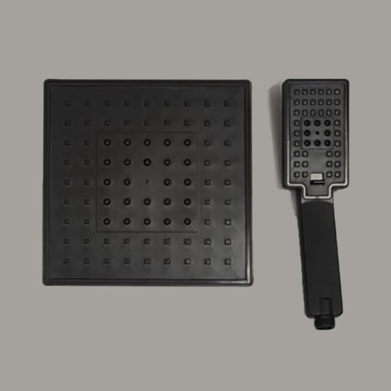 Patrón de rociado estándar combinado de cabezal de ducha cuadrado con cabezal de ducha de mano Clearhalo