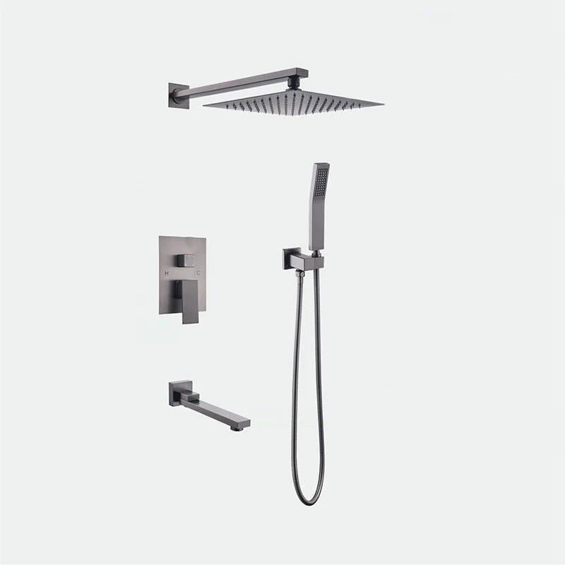 Sistema de ducha moderno, cabezal de ducha ajustable de latón, grifo de ducha con Control de temperatura Clearhalo