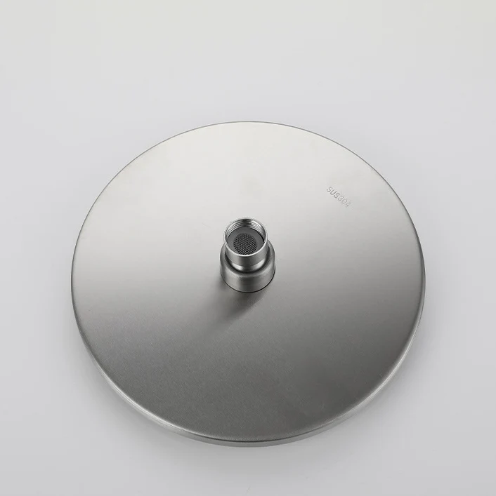 Sistema de ducha moderno, cabezal de ducha ajustable de acero inoxidable, combinación de ducha Plata Clearhalo