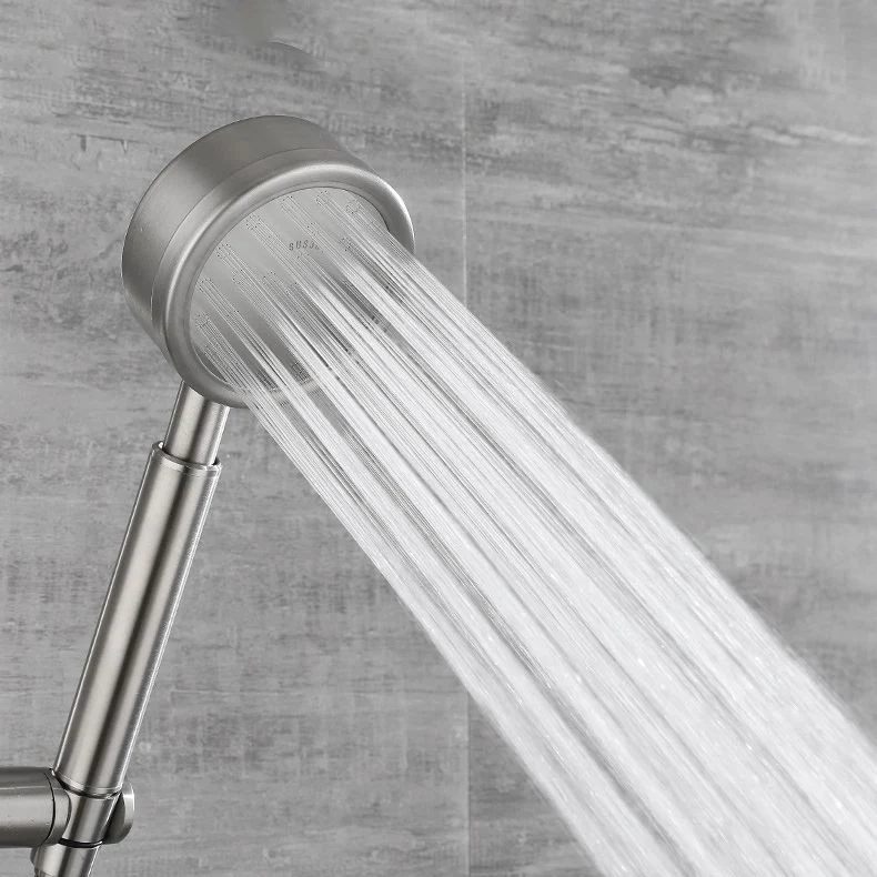Sistema de ducha moderno, cabezal de ducha ajustable de acero inoxidable, combinación de ducha Plata Clearhalo