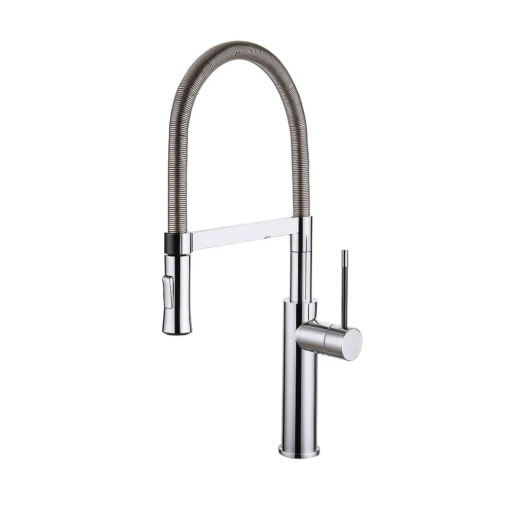 Monomando De Cocina Gourmet Flexible Cromo Clever