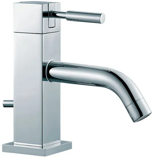 Monomando corto Quadratto para lavabo Clever
