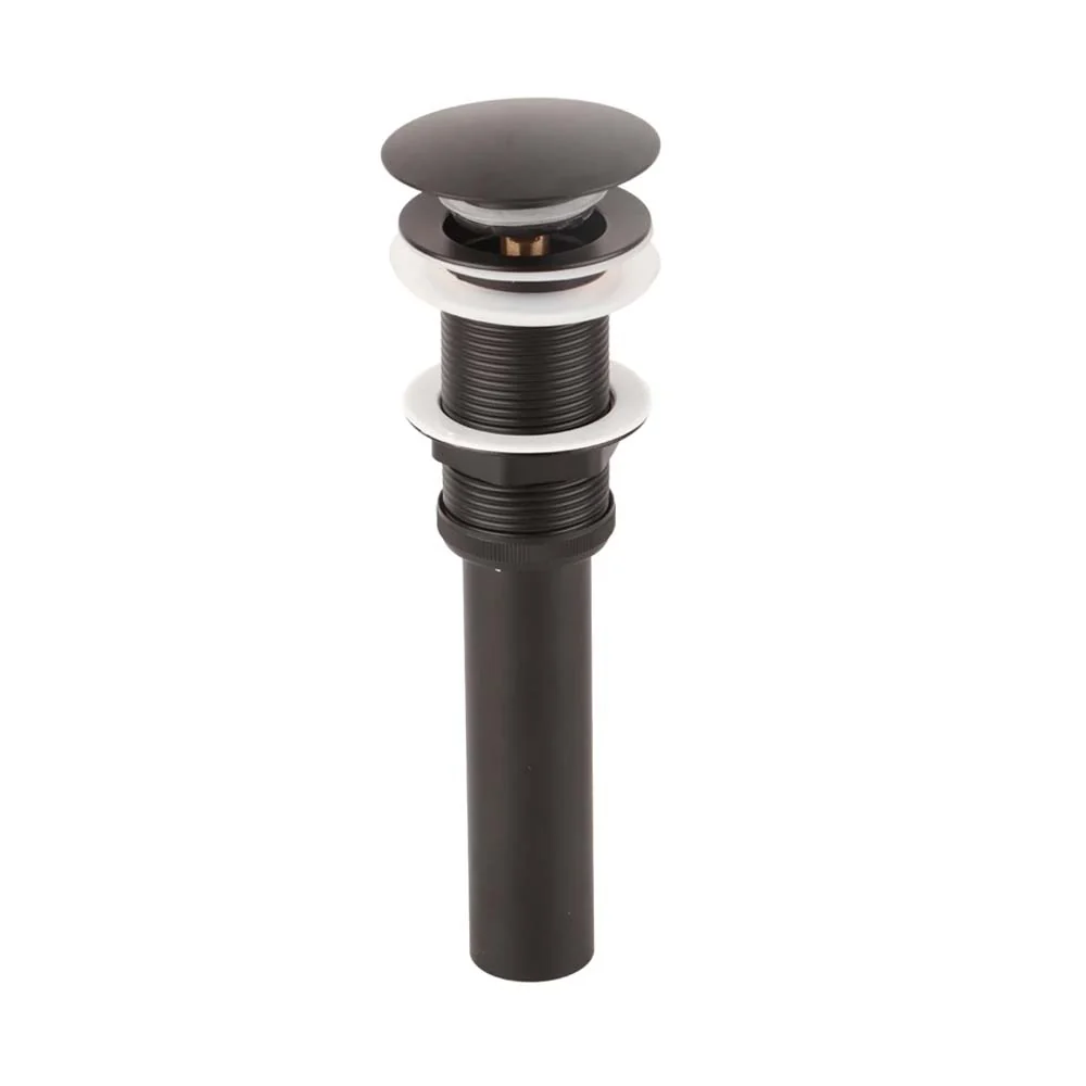 Contra para Lavabo Botón Push Negro Cuadrado Meer CANPOP-009 CNX