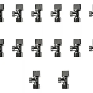 14 Pzas Valvula Angular Paso 1/2''h X 1/2''m Volante Plano CNX