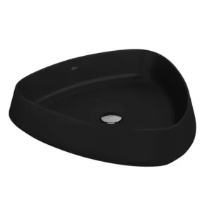 Lavamanos De Sobreponer Triangular 49.5X51X12.5cm Negro - Deca