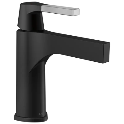 Grifo Lavamanos Monomando Negro Mate - Delta Zura