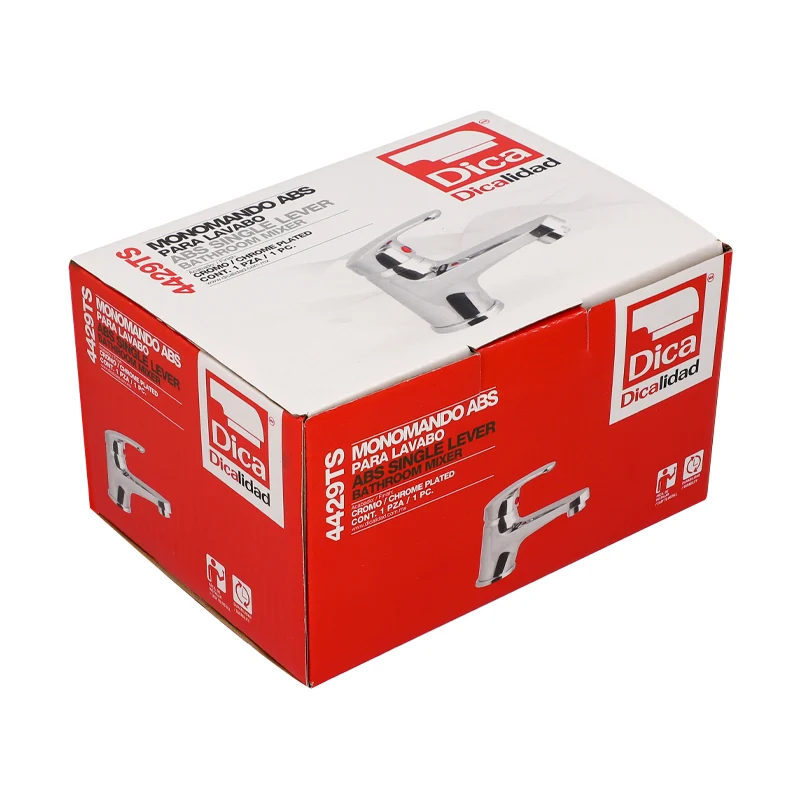 Monomando Abs Ecológico Para Lavabo 4429Ts Acabado Cromado Pv0581 DICA
