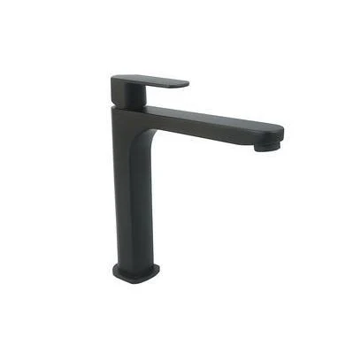 Monomando Ecológico Alto Para Lavabo, Acabado Negro Mate, Modelo 4440.2, Dica