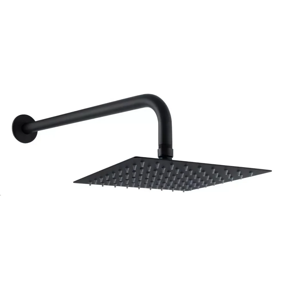 Regadera Cuadrada 8" Brazo Y Chapetón Dica 4518c.2