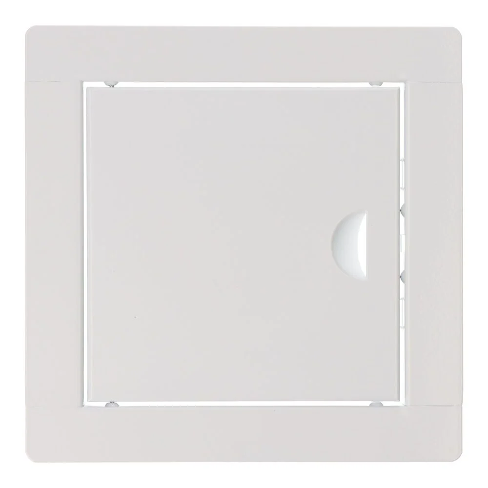 TAPA DE REGISTRO CUADRADA EMPOTRABLE ACERO 15x15cm BLANCA EDM