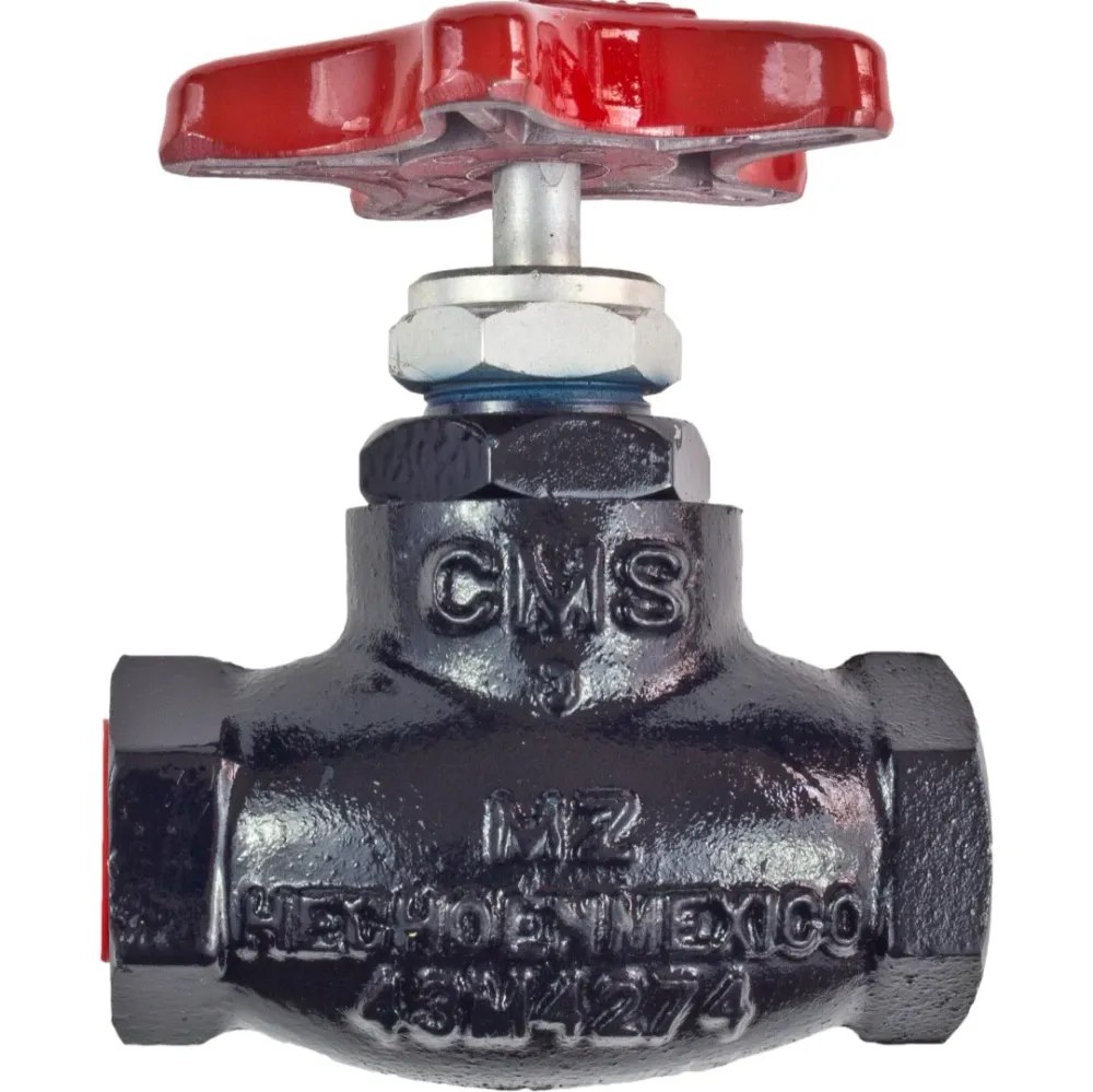 Valvula De Globo Recta 3/4 C/Rosca Electrodomesticos Olvera