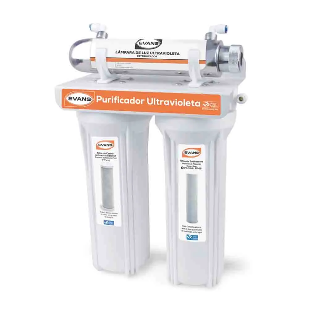 Purificador Evans UV-30 Luz UV 3 Etapas 115 V