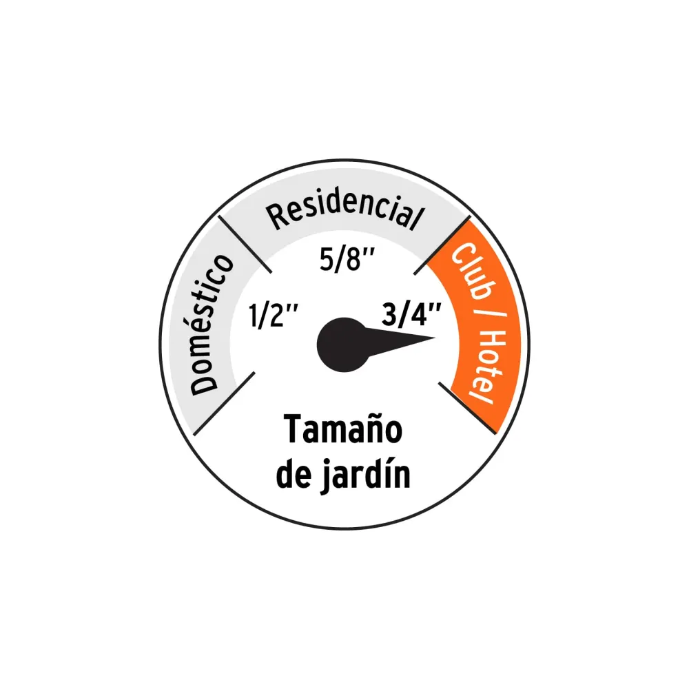 Manguera 3/4" anti-torceduras 6 capas 30m conexiones de metal Expert