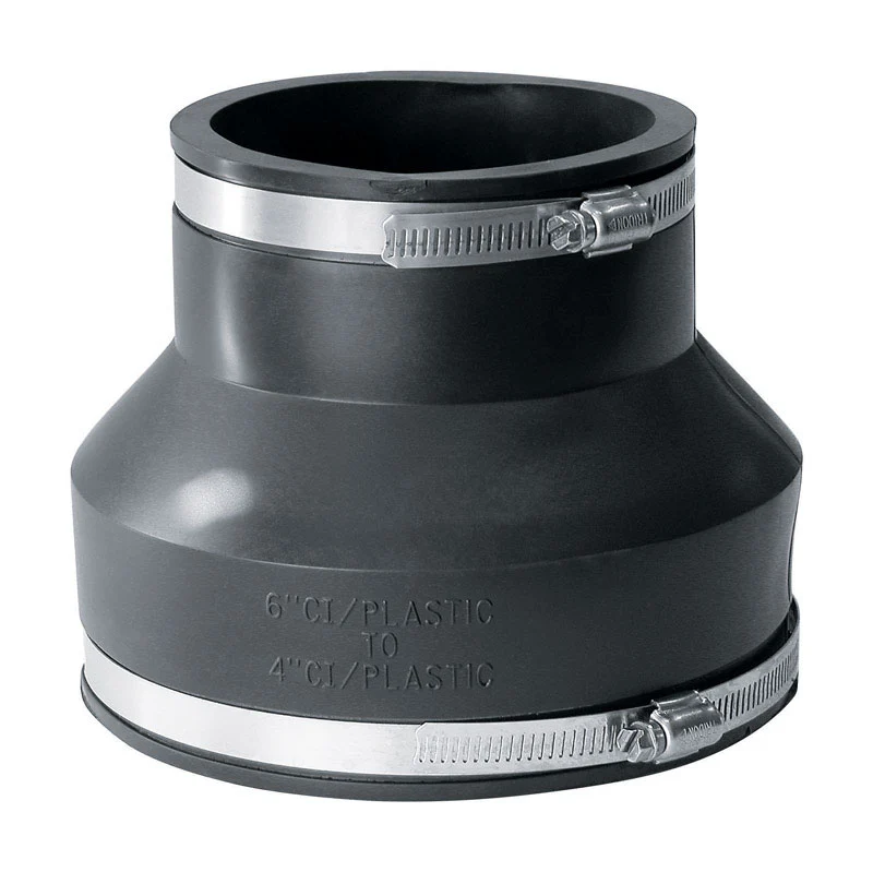 Fernco Schedule 40 6 . Hub X 4 . D Hub PVC Flexible Coupling 1 pk - Open Box