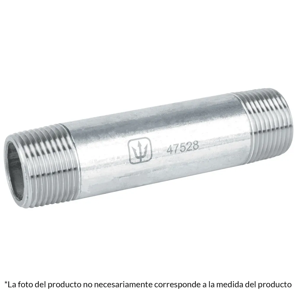 Niple De Acero Galvanizado (Diámetro Nominal 2") FERRETERÍA WITZI
