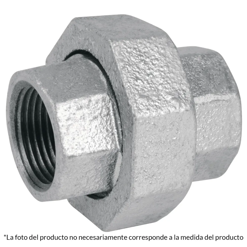 Tuerca Unión De Acero Galvanizado FERRETERÍA WITZI