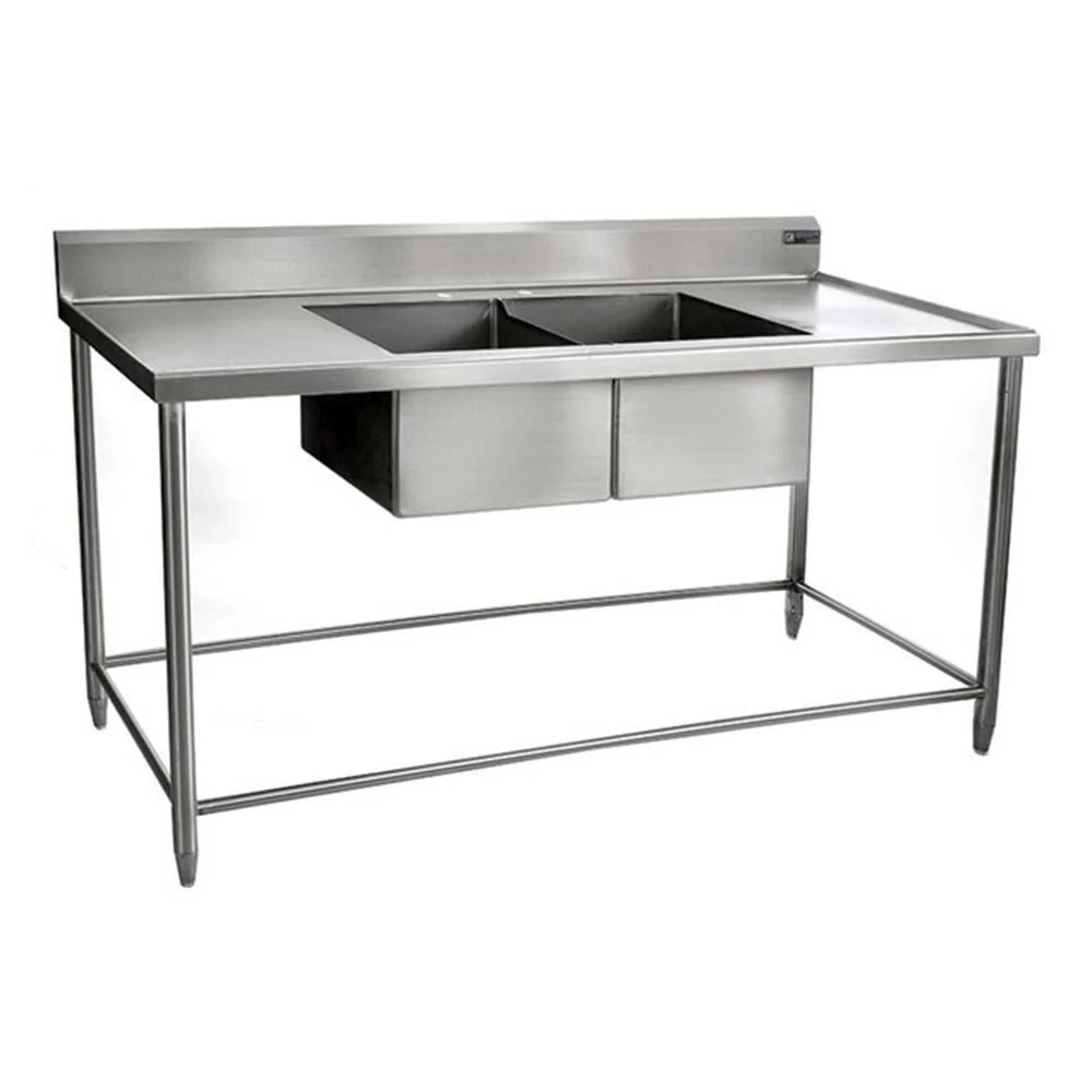 Fregadero Doble Tarja Central Acero Inoxidable 188 Cm Ferro 15182101