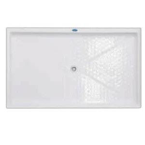 BASE PARA REGADERA RECTANGULAR CHICA 120 x 80 x 16cm Blanco FORMACRYL