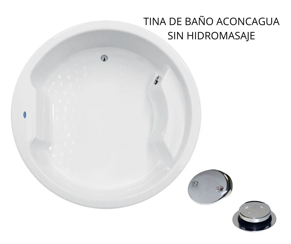 TINA ACONCAGUA CON/SIN HIDROMASAJE Blanco FORMACRYL