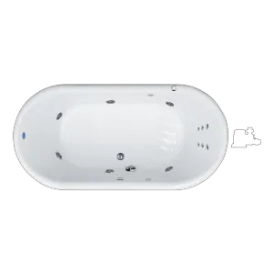 TINA CLASICA CON/SIN HIDROMASAJE Blanco FORMACRYL