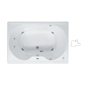 TINA SPACE CON/SIN HIDROMASAJE Blanco FORMACRYL