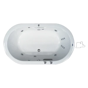 TINA ZEN DE LUJO CON/SIN HIDROMASAJE Blanco FORMACRYL