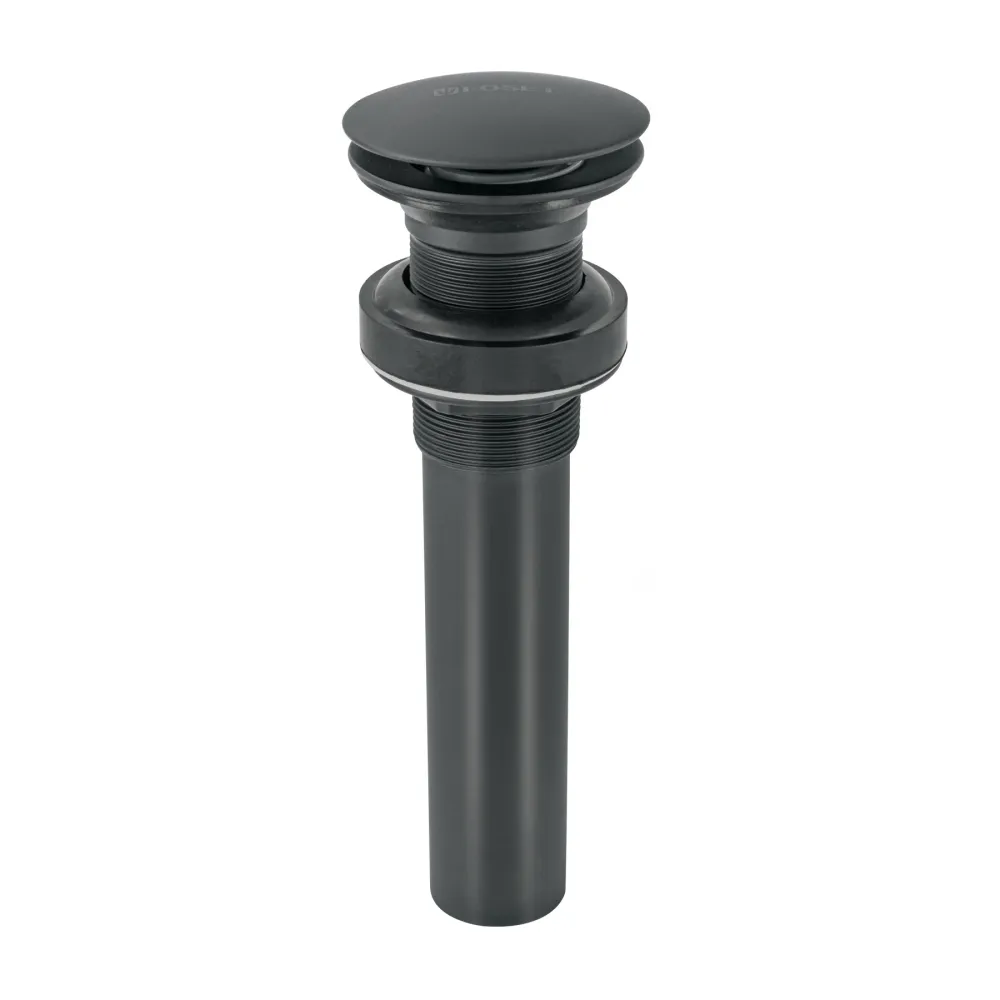 45700 Contra p/lavabo, 1-1/4', sin rebosadero, hongo, latón, negro Foset