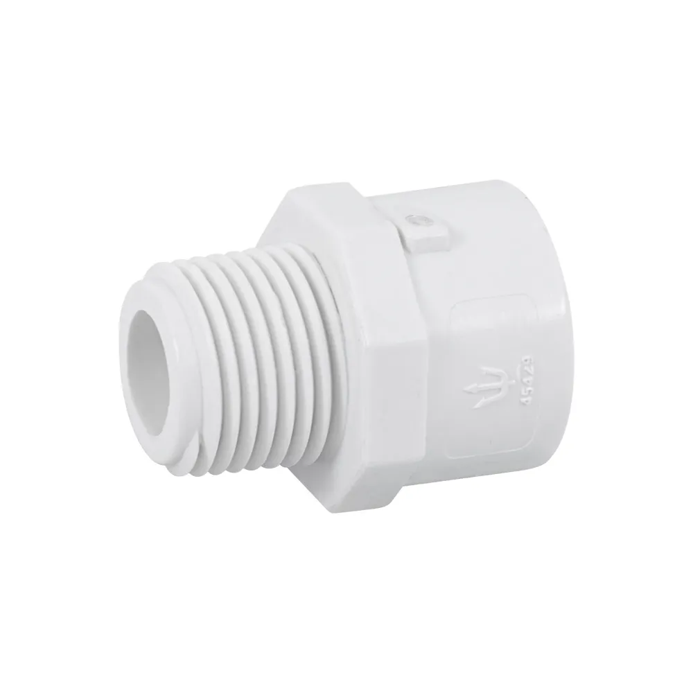 Adaptador macho de pvc de 1/2", foset PVC-611