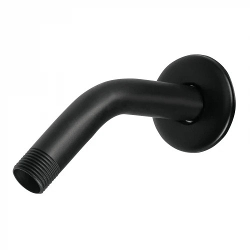 Brazo corto con chapetón para regadera, negro mate, Aqua 47647 BCH-500M Foset