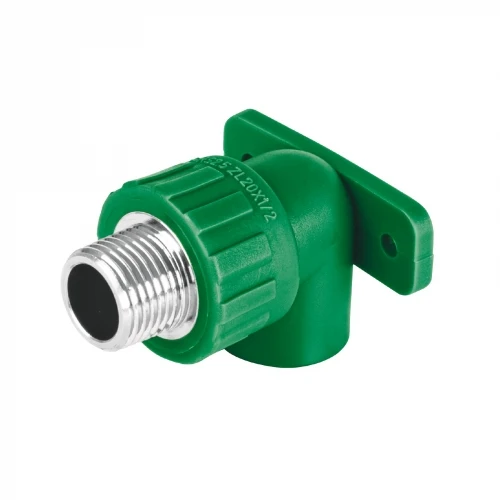 Codo oreja 90° PPR,  1/2', macho con inserto metálico, Foset 45265 CV-591