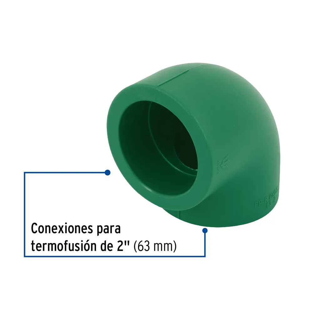 Codo 90∞ PPR, 2", Foset