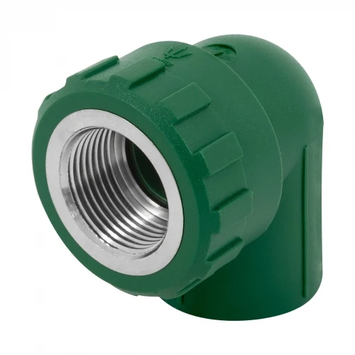 Codo 90° PPR, 3/4', rosca hembra con inserto metálico, Foset 49862 CV-502