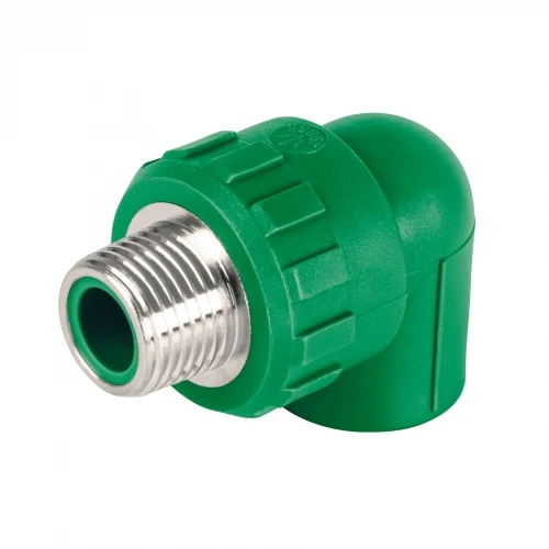 Codo 90° PPR,  1/2', rosca macho con inserto metálico, Foset 49855 CV-511