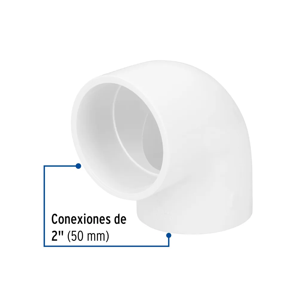 Codo 90∞ de PVC de 2", Foset