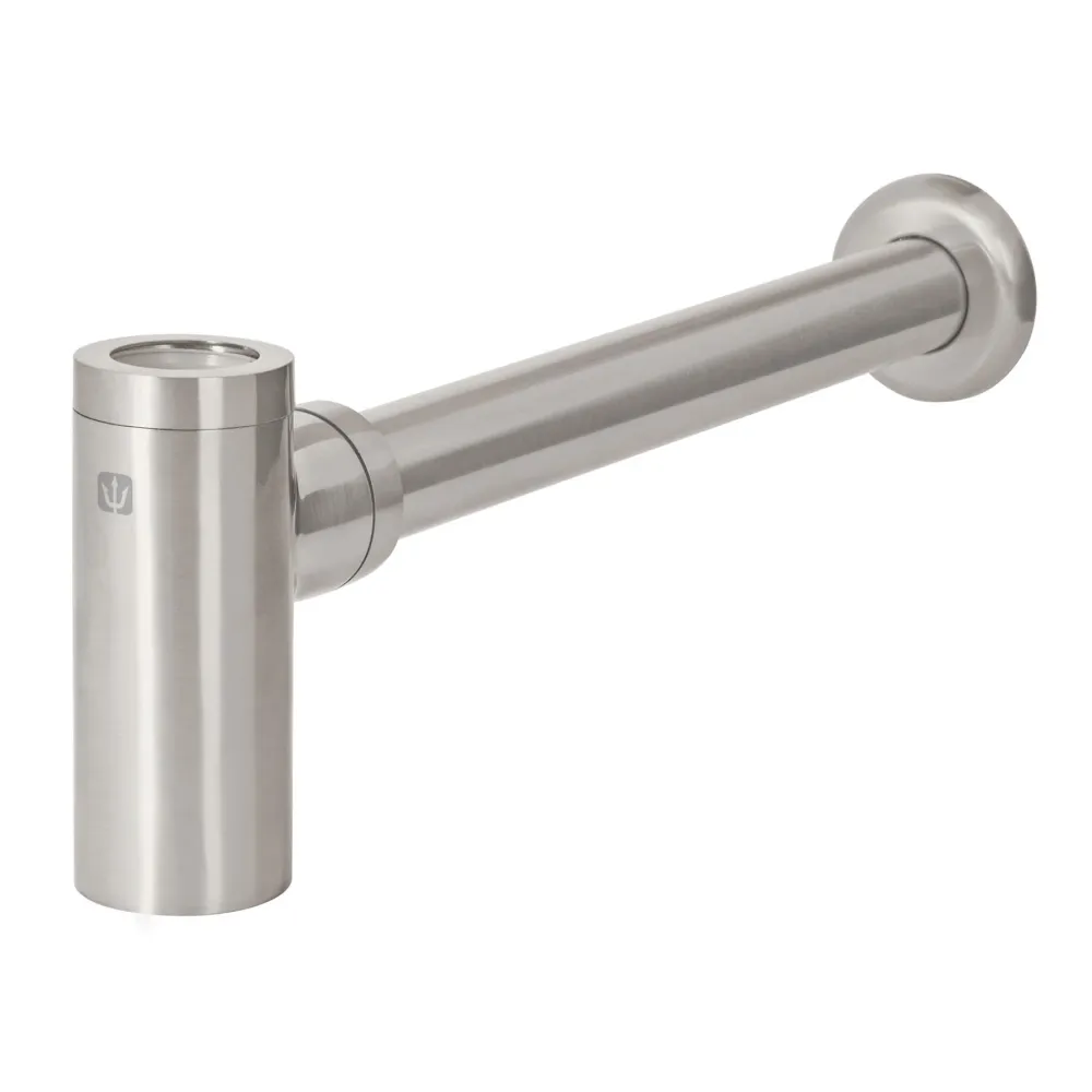 Céspol de bote minimalista 1 1/4', satín, para lavabo, Foset 45284