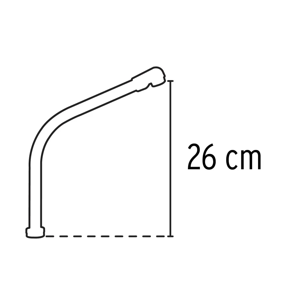 Cuello tipo cobra para mezcladora de fregadero de manerales hex Foset