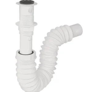 Foset CE-235 Céspol flexible p/lavabo con contra, polipropileno, 1-1/4'