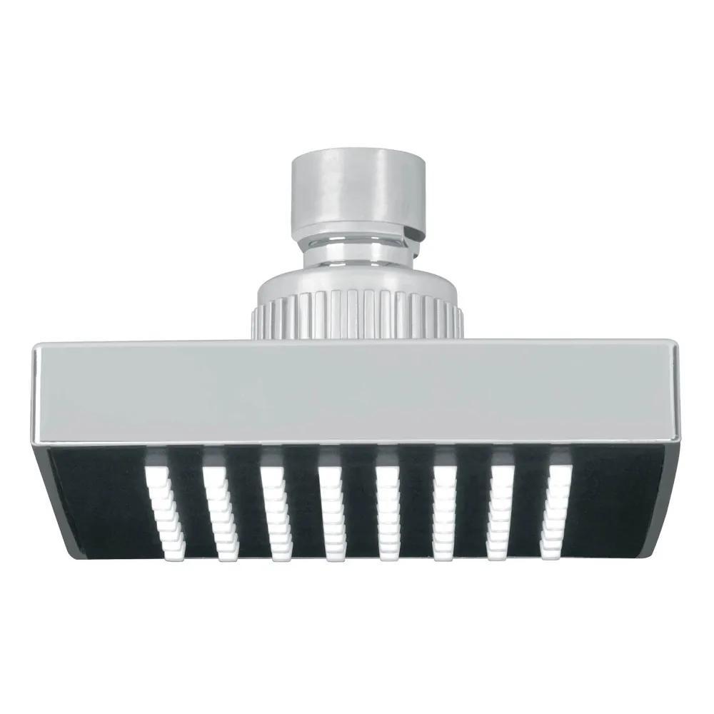 Foset R-403S Regadera cuadrada ABS 4' acabado cromo sin brazo