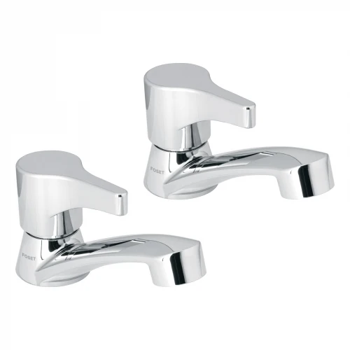 Juego 2 llaves para lavabo, ABS, manerales palanca, Basic 48382 MP-243 Foset