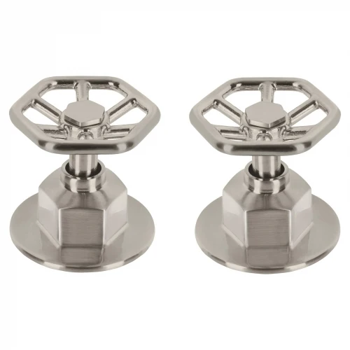 Juego de 2 manerales para regadera, volante, satín, Tubig 46879 TBMR-61N Foset