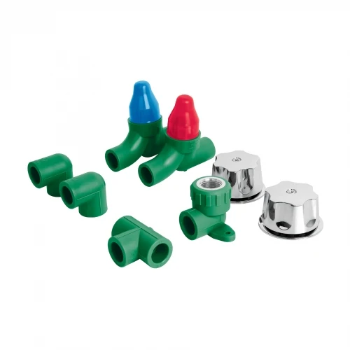 KIT PPR para instalación regadera, con manerales, Foset 46035 CV-KIT