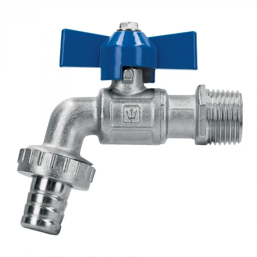 Llave de esfera c/maneral corto, latón, 130gr, 1/2', Foset 48308 LLE-130L