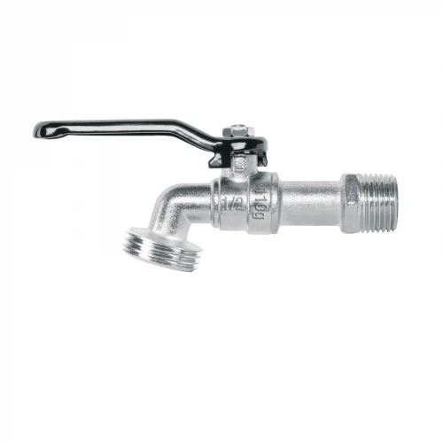 Llave de esfera de zinc 1/2', 110 g, s/adaptador, Basic 48243 LLE-110ZS Foset