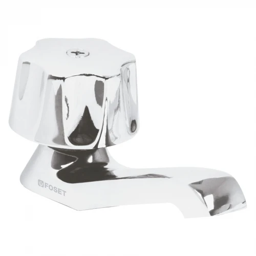 Llave individual para lavabo, maneral metálico, Foset Basic 49229 M-142