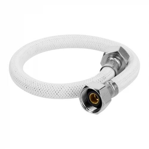 Manguera lavabo/fregadero, vinilo blanco, 1/2' x 1/2', 40 cm 45312 FLA-40B Foset