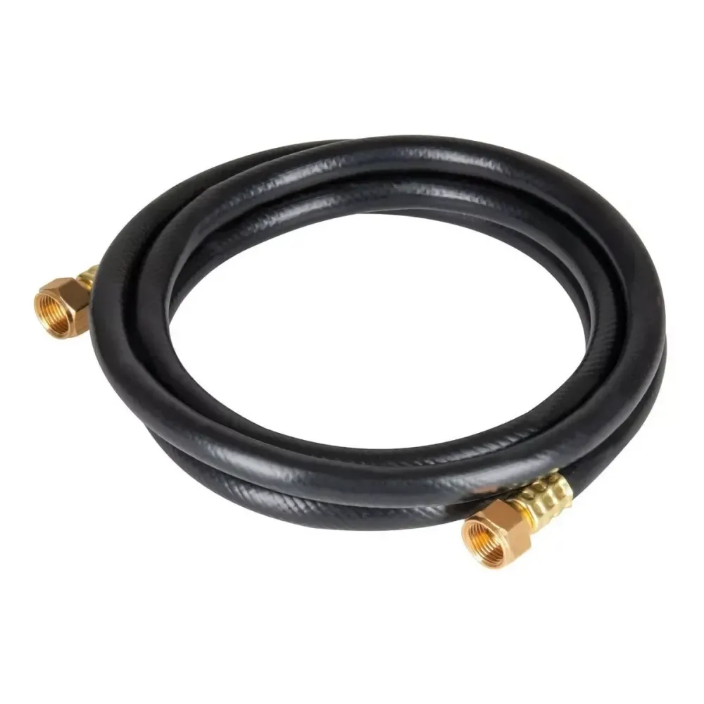 Manguera para gas, pvc negra, 3/8"x1 m, c/conexión, foset MGAN-10