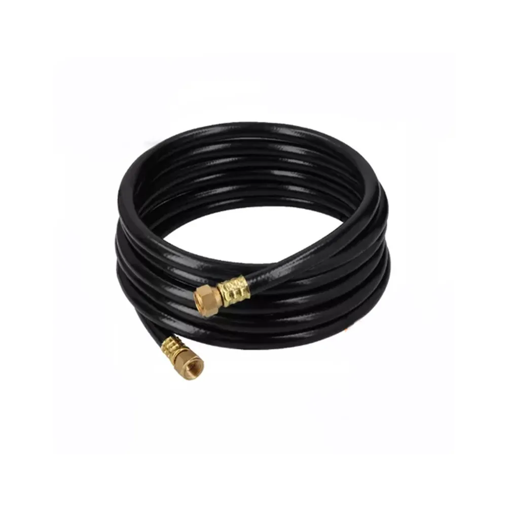 Manguera para gas, pvc negra, 3/8"x4 m, c/conexión, foset MGAN-40