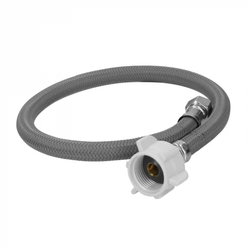 Manguera p/WC, vinilo gris, 3/8'x7/8' , 40cm, plástico/latón 45504 FWC-P40VL Foset